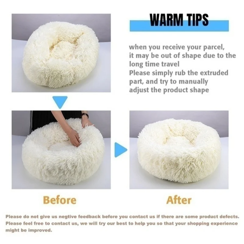 Snuglo donut bed non-slip base — stays in place on any surface
